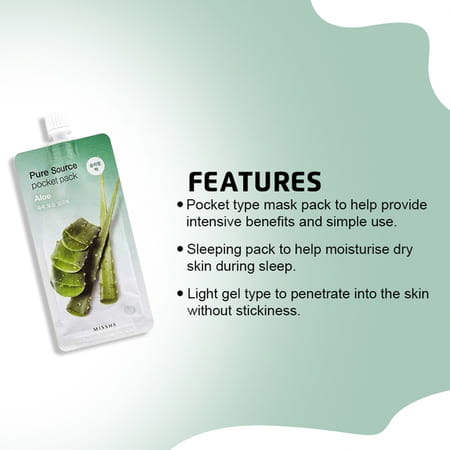 Missha Pure Source Pocket Pack (Aloe) - Pack Of 5