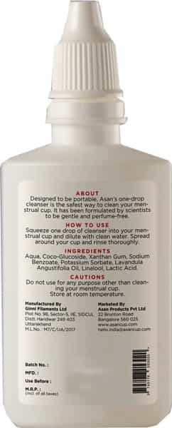 Asan Onedrop Menstrual Cup Cleanser - 60 Ml