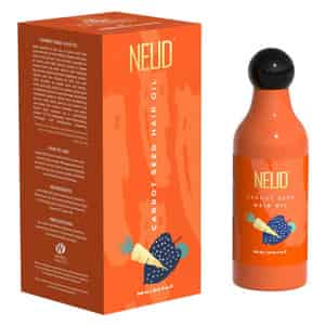 Neud Carrot Seed Premium Hair Oil For Men & Women - 1 Pack (300ml)