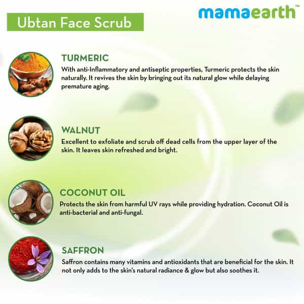 Mamaearth Ubtan Face Scrub 100 G