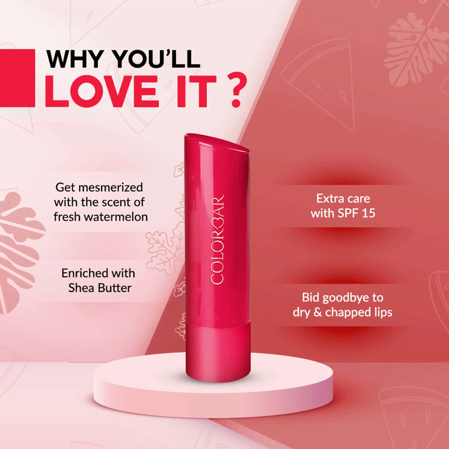Buy COLORBAR WATERMELON LIP BALM 4.5 G Online & Get Upto 60 OFF at