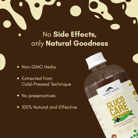 Rasayanam Glucocare Juice | Sugar Balance | Jamun | Karela | Amla | Herbal Wellness Drink | 750ml