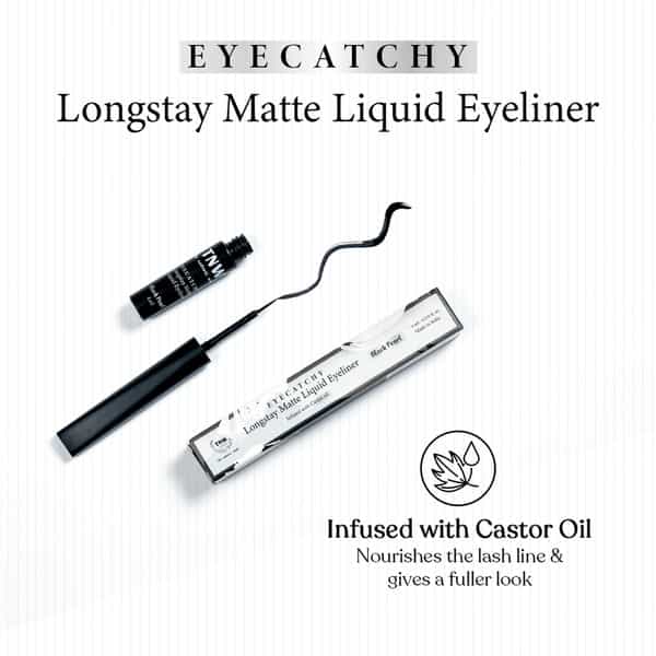 Tnw The Natural Wash Eyecatchy Longstay Matte Liquid Eyeliner With Hydrogenated Castor Oil