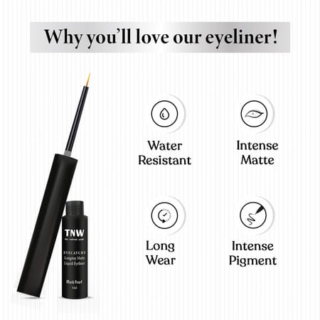 Tnw - The Natural Wash Eyecatchy Longstay Matte Liquid Eyeliner With Hydrogenated Castor Oil