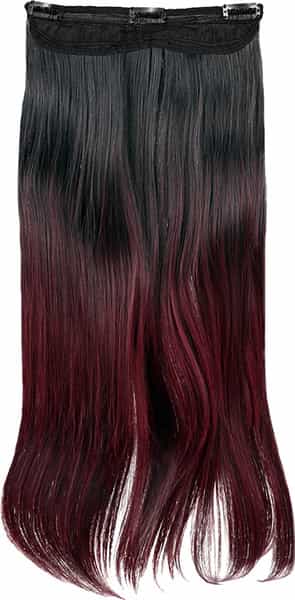 Streak Street Red Wine Burgundy Ombre Hair Extensions