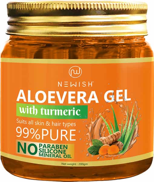 Newish Aloevera Gel Moisturizer For Face Enriched With Turmeric For Face & Skin 200Gm