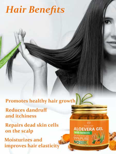 Newish Aloevera Gel Moisturizer For Face Enriched With Turmeric For Face & Skin 200Gm