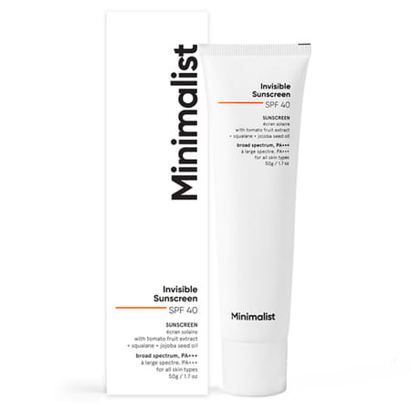 Minimalist Spf 40 Invisible Sunscreen 50gm