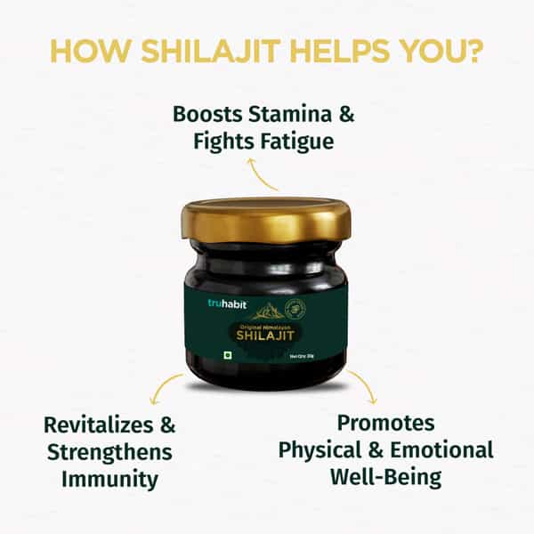 Truhabit Original Himalayan Shilajit | Shilajeet Original | Silajit For Man / Woman (20G)