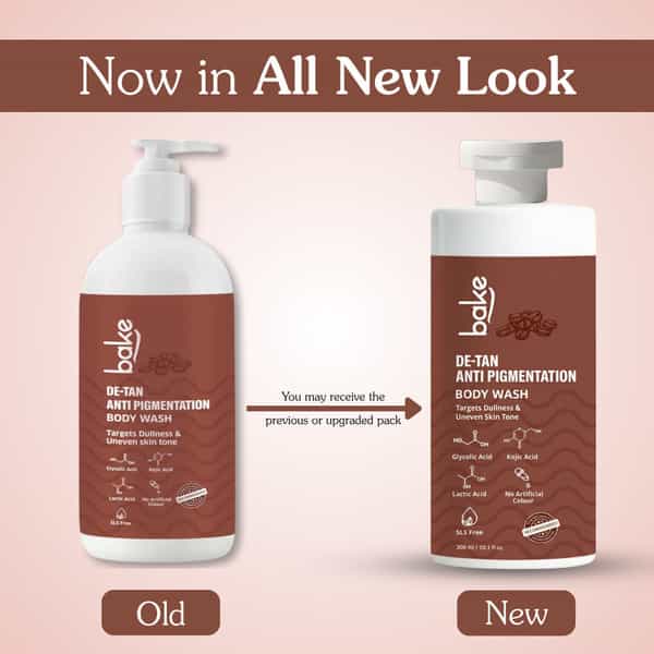 Bake De-Tan Coffee Body Wash With Kojic | Glycolic & Lactic For Pigmentation (300Ml)