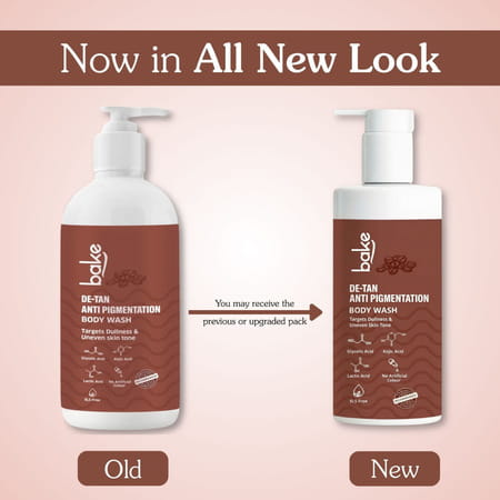 Bake De-Tan Coffee Body Wash With Kojic | Glycolic & Lactic For Pigmentation (300ml)