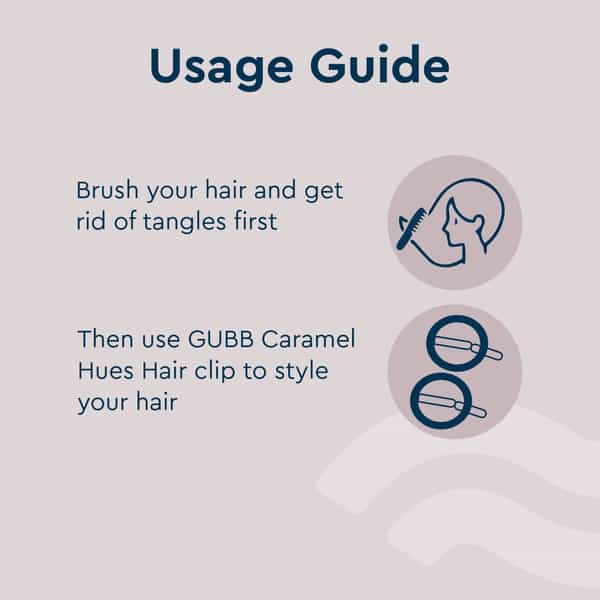Gubb Caramel Hues Hair Clip