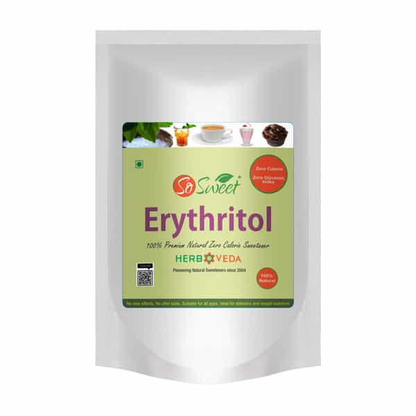 So Sweet Erythritol Powder 250Gm Natural Sweetener Sugar Free (Pack Of 2)