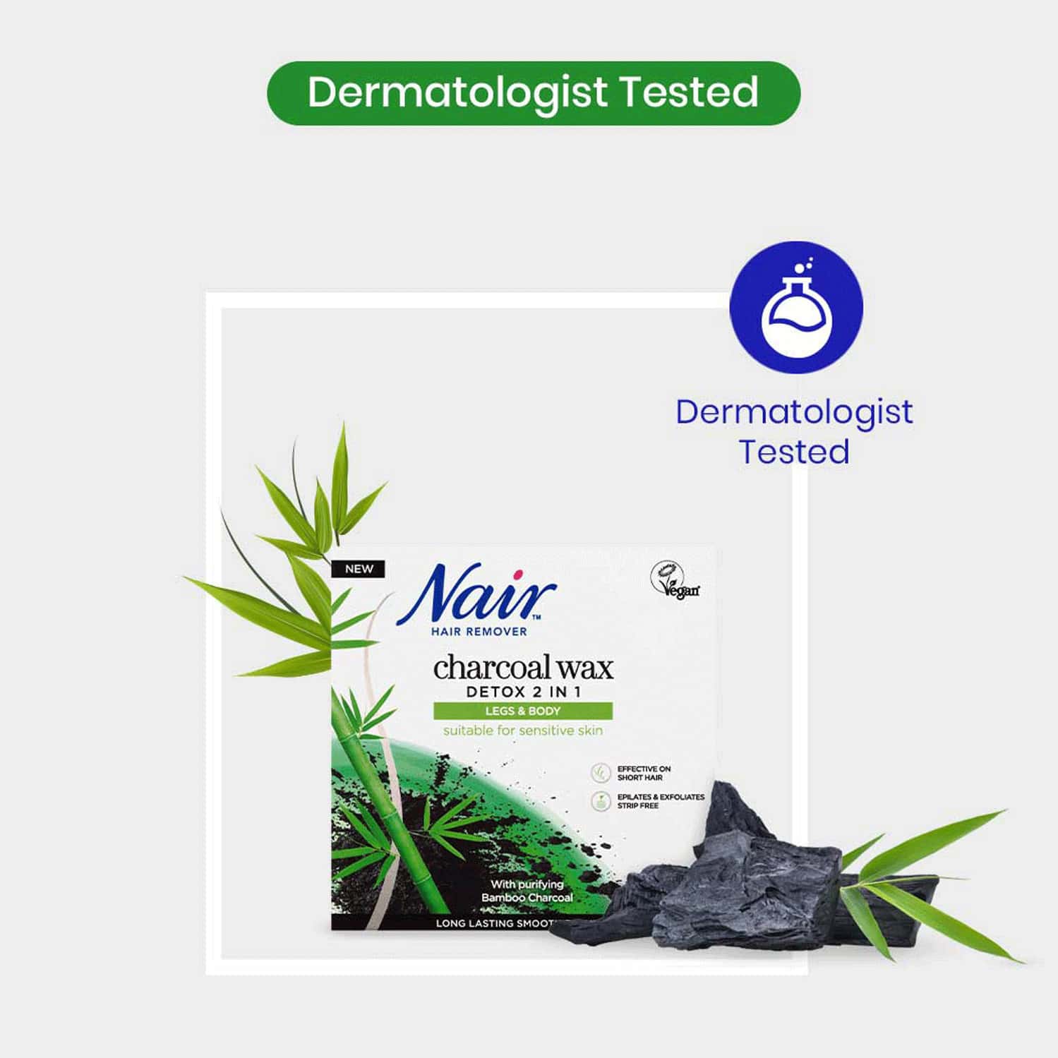 Buy NAIR HAIR REMOVER CHARCOAL WAX LEGS & BODY, 380 G Online & Get Upto