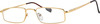 Klar Eye Full Rim Rectangle Reading Glasses Men And Women Powers +0.75 To +3.50+2.0 Power Gold