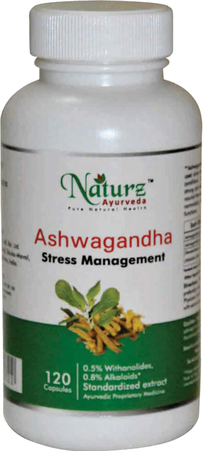 Buy NATURZ AYURVEDA ASHWAGANDHA CAPSULES 120 COUNT PACK OF 2 Online