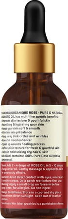 Khadi Organique Rose Essential Oil 15 Ml