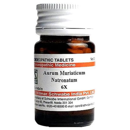 Dr. Willmar Schwabe India Aurum Muriaticum Natronatum Trituration Tablet 6x 20 No'S