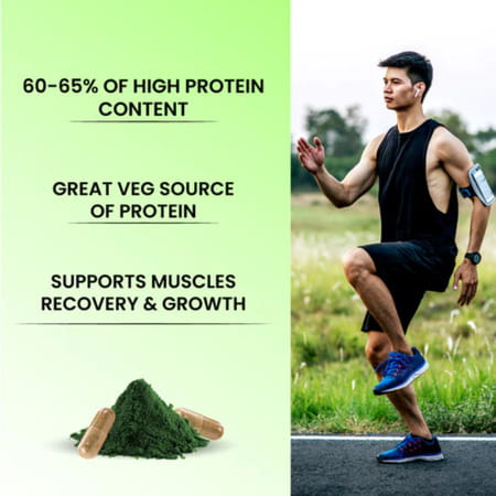 Cipzer Spirulina 30 Capsules | Supports Heart Health| Vitality & Overall Wellness