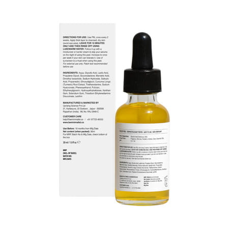 Minimalist Aha 25% + Pha 5% + Bha 2% Exfoliant Peel For Skin Brightening Glow &Pore Cleansing -30ml
