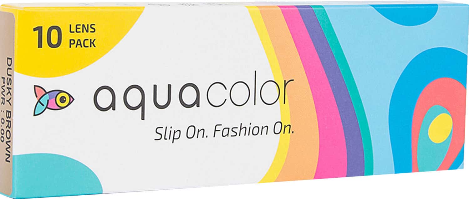 Buy AQUACOLOR DAILY DISPOSABLE DUSKY BROWN (10 LENSES/BOX/PLANO) (0