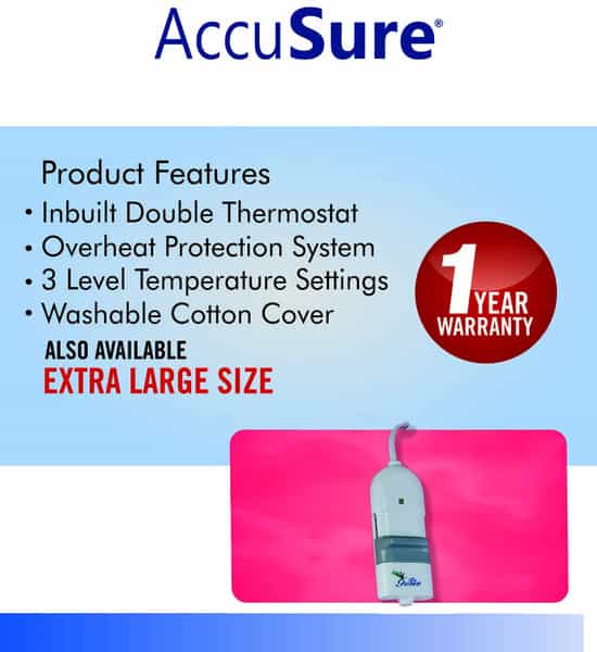 Accusure Electric Heating Pad