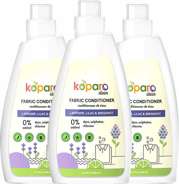 Koparo Fabric Conditioner - Lavender - Natural & Non Toxic - Eco-Friendly - Soft & Shine -500 Ml X 3