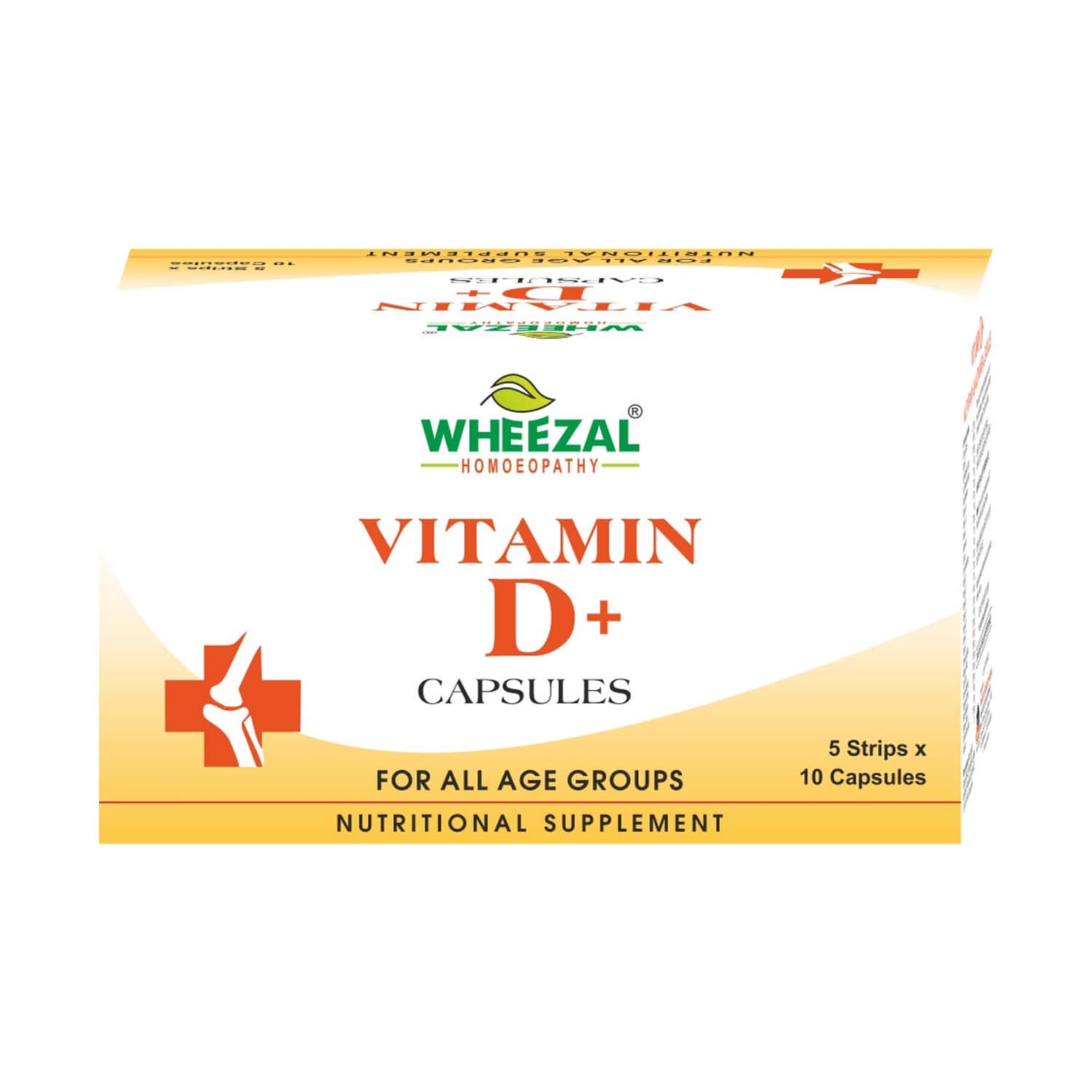 Vitamin D+ Capsules(5 Strips X 10 Capsules)