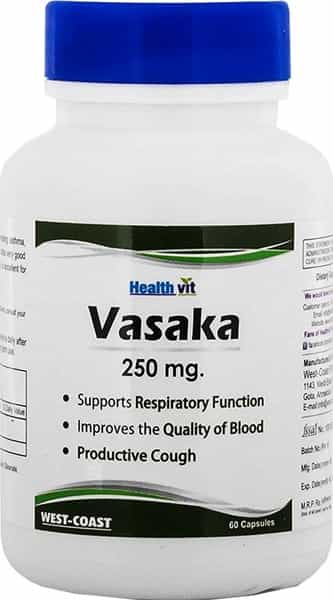 Healthvit Vasaka Powder 250 Mg -60 Capsules