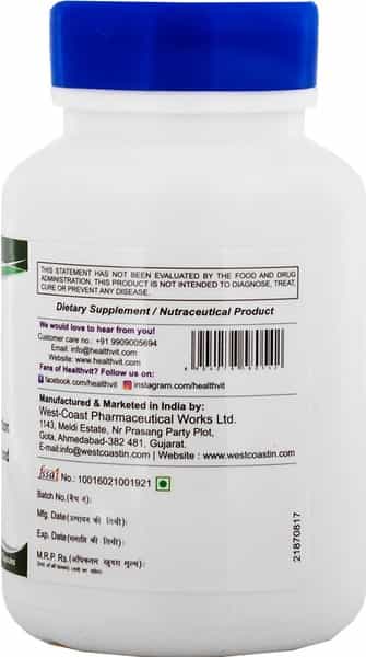 Healthvit Vasaka Powder 250 Mg -60 Capsules