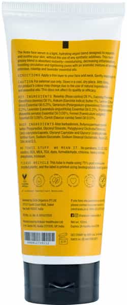 Arata Natural Hydrating Face Serum-Cream With Evening Primrose Rosehip & Lavender Oil - (100 Ml)
