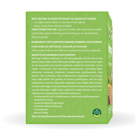 Nutriorg Certified Organic Moringa Powder 100g