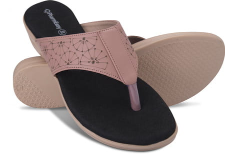 Pharmeasy Orthopaedic And Diabetic Slippers -Sandy Beige-Uk9 - Women