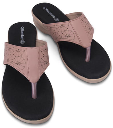 Pharmeasy Orthopaedic And Diabetic Slippers -Sandy Beige-Uk9 - Women
