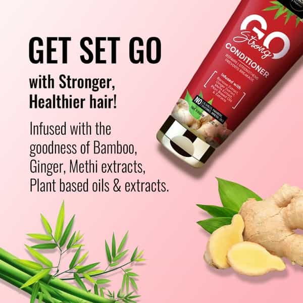 Stbotanica Go Strong Hair Conditioner - With Bamboo Extract | Ginger Extract | Methi Extract- 200 Ml