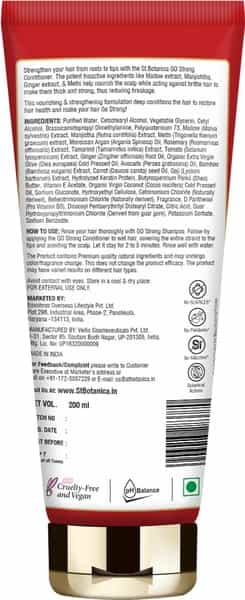 Stbotanica Go Strong Hair Conditioner - With Bamboo Extract | Ginger Extract | Methi Extract- 200 Ml