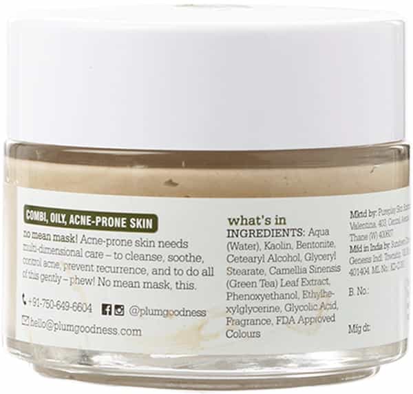 Plum Green Tea Clear Face Mask - 100Gm