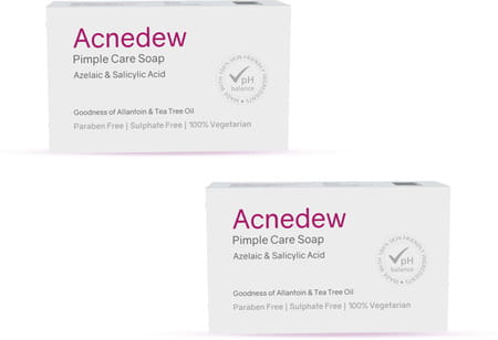 Acnedew Anti Acne & Anti Pimple Soap With Aloe & Tea Tree Oil (100 Gm Pack Of 2)