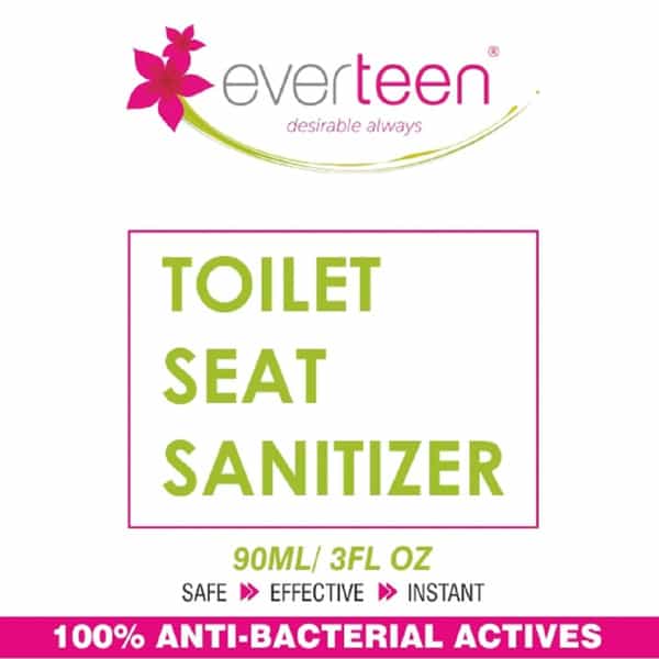 Everteen Instant Toilet Seat Sanitizer Spray For Feminine Hygiene In Women 1 Pack- 90Ml