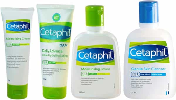 Cetaphil Moisturising Lotion 100Ml Dam 100Gm Moisturising Cream 80G & Gentle Skin Cleanser 125Ml