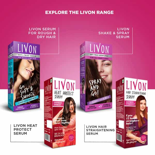Livon Hair Serum For Women & Men For Smooth Frizz Free & Glossy Hair 200 Ml