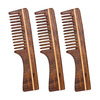 Groviva Sheesham Wood Comb 15 Fc | Hair Straightening | For Men (Pack Of 3)