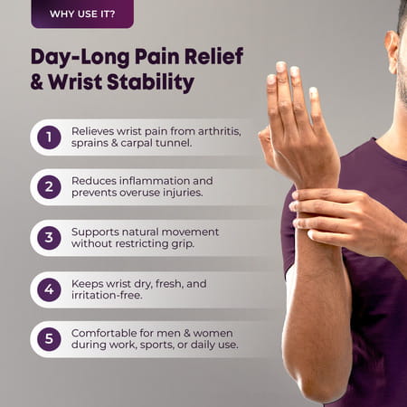 Betterhood Wrist Support Brace With Zerobulk Max Stability Design (Universal Size | Pack Of 2)