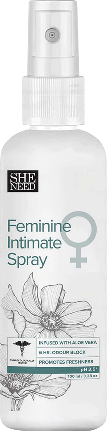 Sheneed Feminine Intimate Spray For Women | For Bikini Area With Aloe Vera & Menthol 100ml