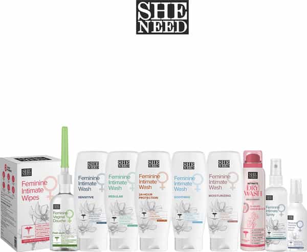 Sheneed Feminine Intimate Spray For Women | For Bikini Area With Aloe Vera & Menthol 100Ml