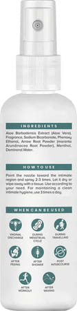 Sheneed Feminine Intimate Spray For Women | For Bikini Area With Aloe Vera & Menthol 100ml