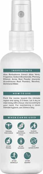 Sheneed Feminine Intimate Spray For Women | For Bikini Area With Aloe Vera & Menthol 100Ml