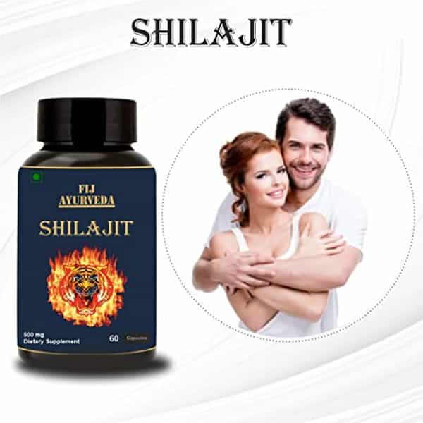 Fij Ayurveda Shilajit/Shilajeet Capsule Supports Vigor & Vitality - 500Mg 60 Capsules (Pack Of 2)