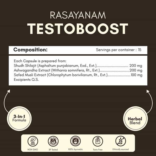 Multivitamin For Men + Testoboost Combo | All-Day Energy | Stamina & Recovery-60 Units