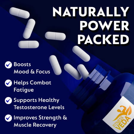 Fitness Veda Maca Root Capsules 120 Veggie Caps - Organic Maca Supplement For Men & Women